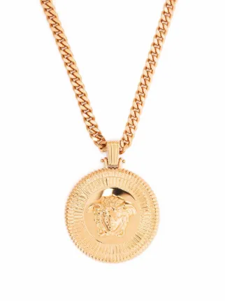 VERSACE Medusa Biggie Coin チャームネックレス Medusa Biggie Necklace Gold | VERSACE US