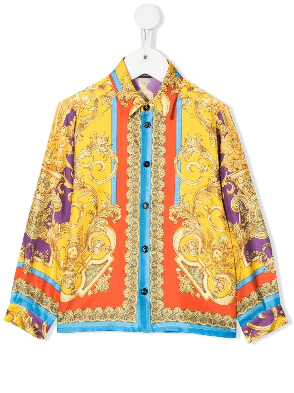 Versace Kids Baroque long-sleeve Shirt - Farfetch