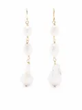 Jil Sander pearl-drop earrings - Gold