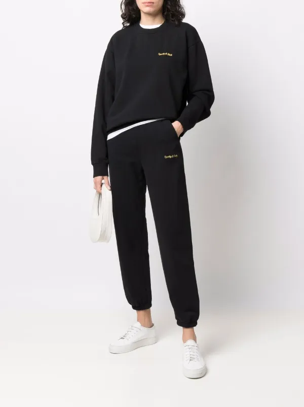 Shop Sporty \u0026 Rich logo-embroidered 