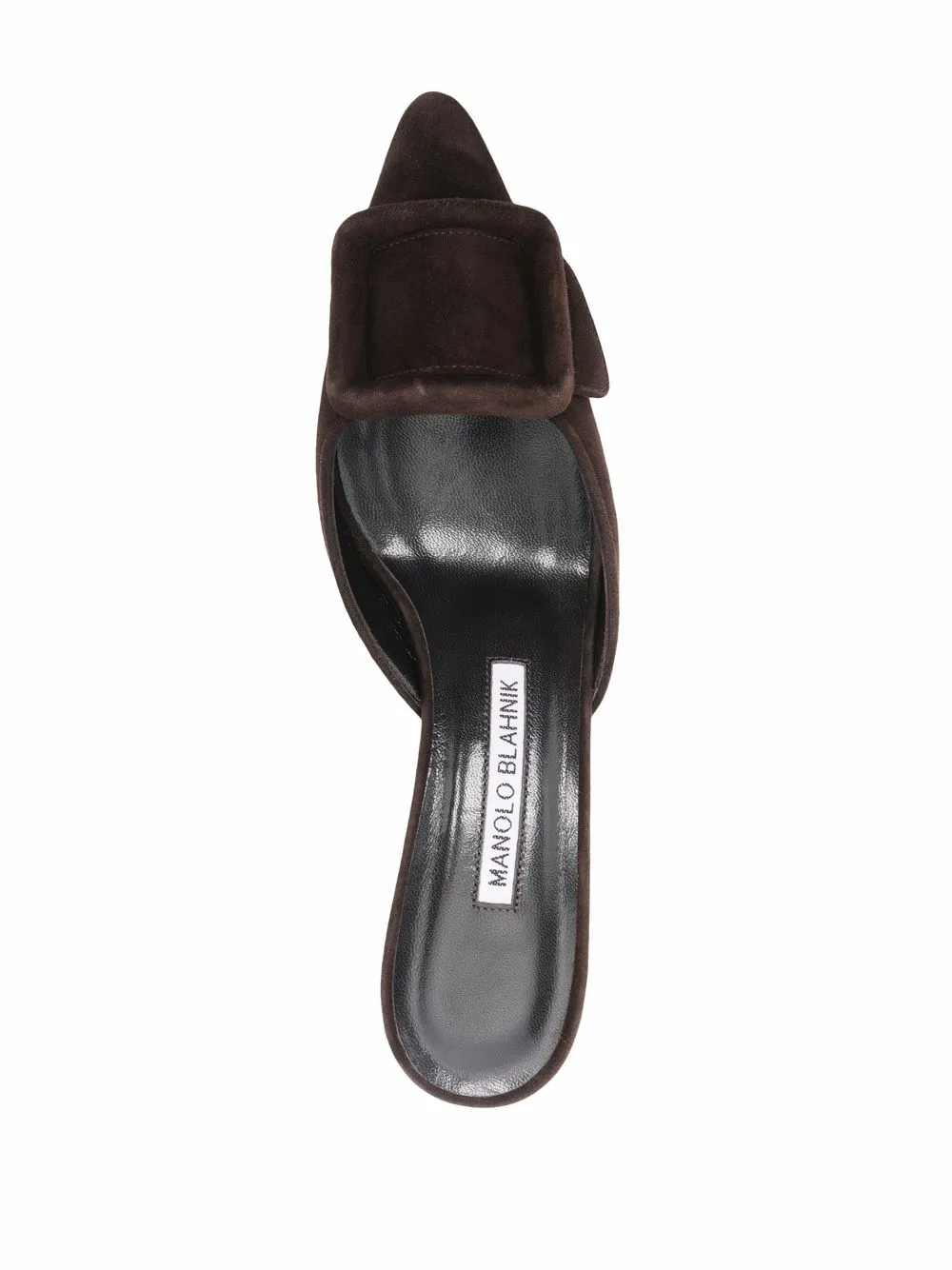 Manolo Blahnik Pumps met gespdetail Bruin