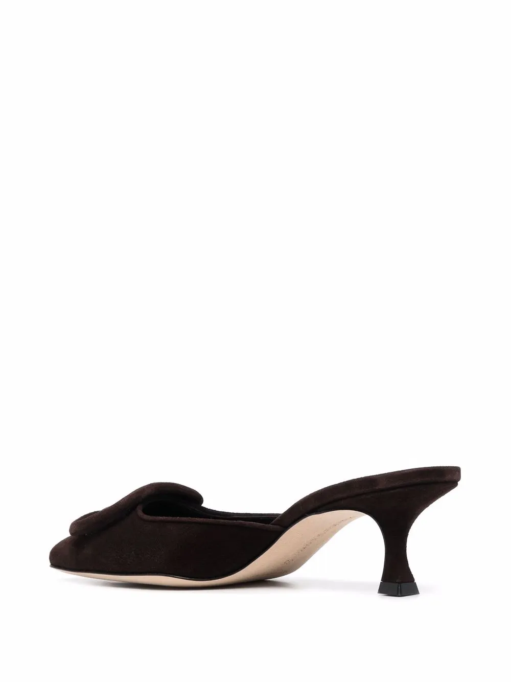 Manolo Blahnik Pumps met gespdetail Bruin