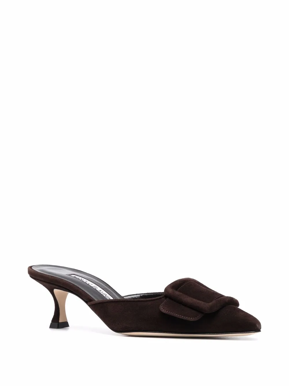 Manolo Blahnik Pumps met gespdetail Bruin