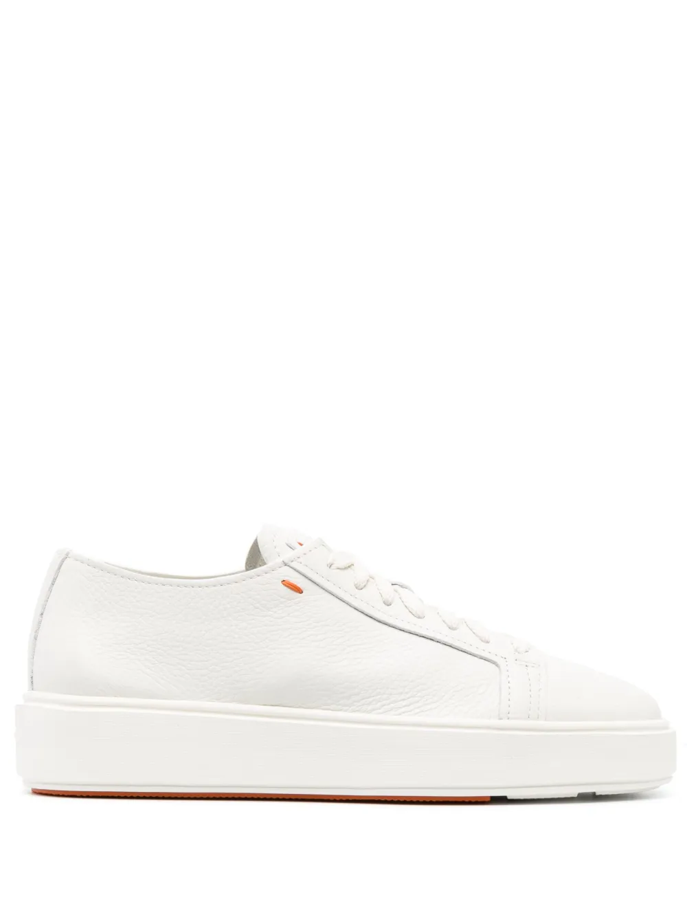Santoni leather lace up sneakers | White | Image 1