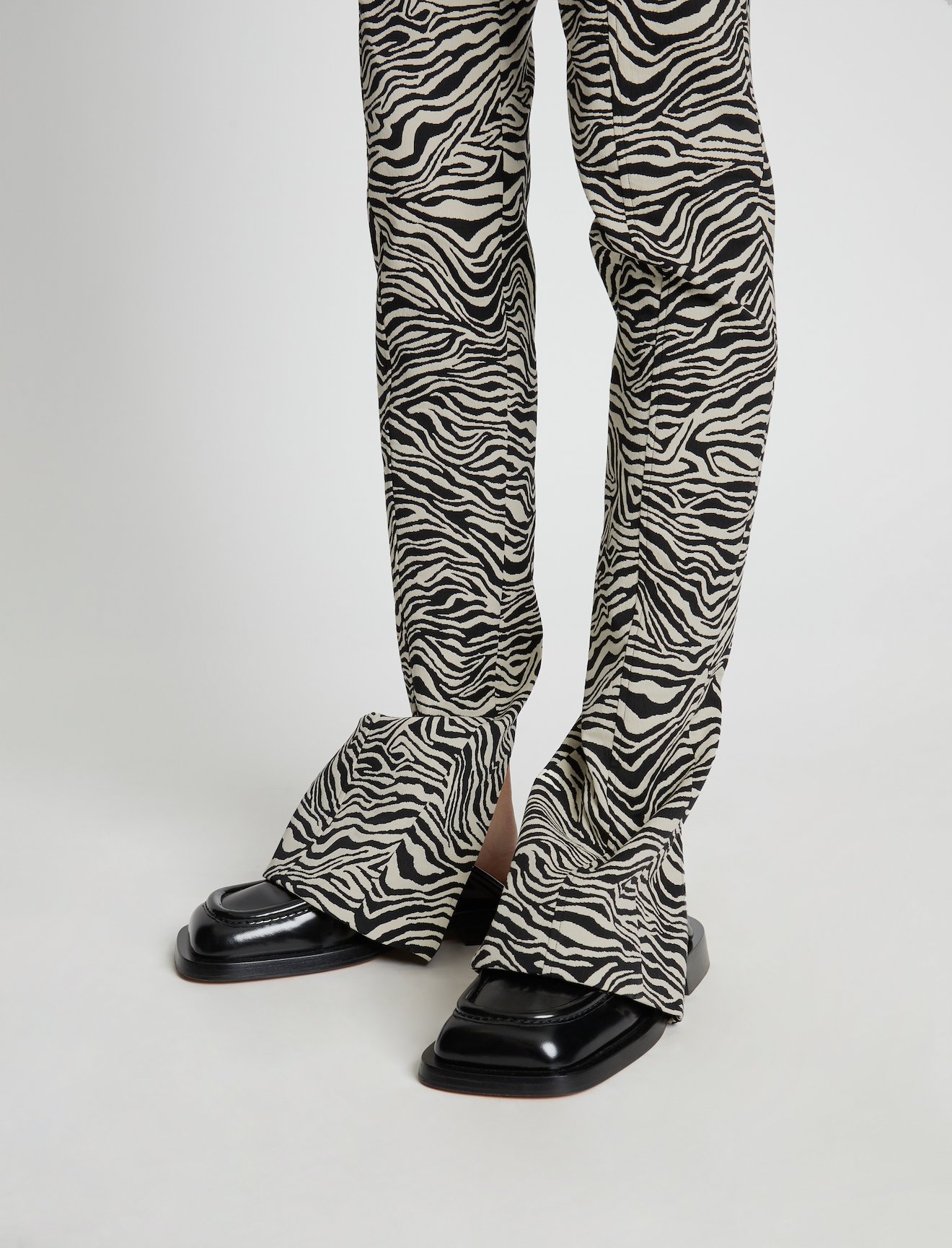 Stretch Zebra Jacquard Pants #3
