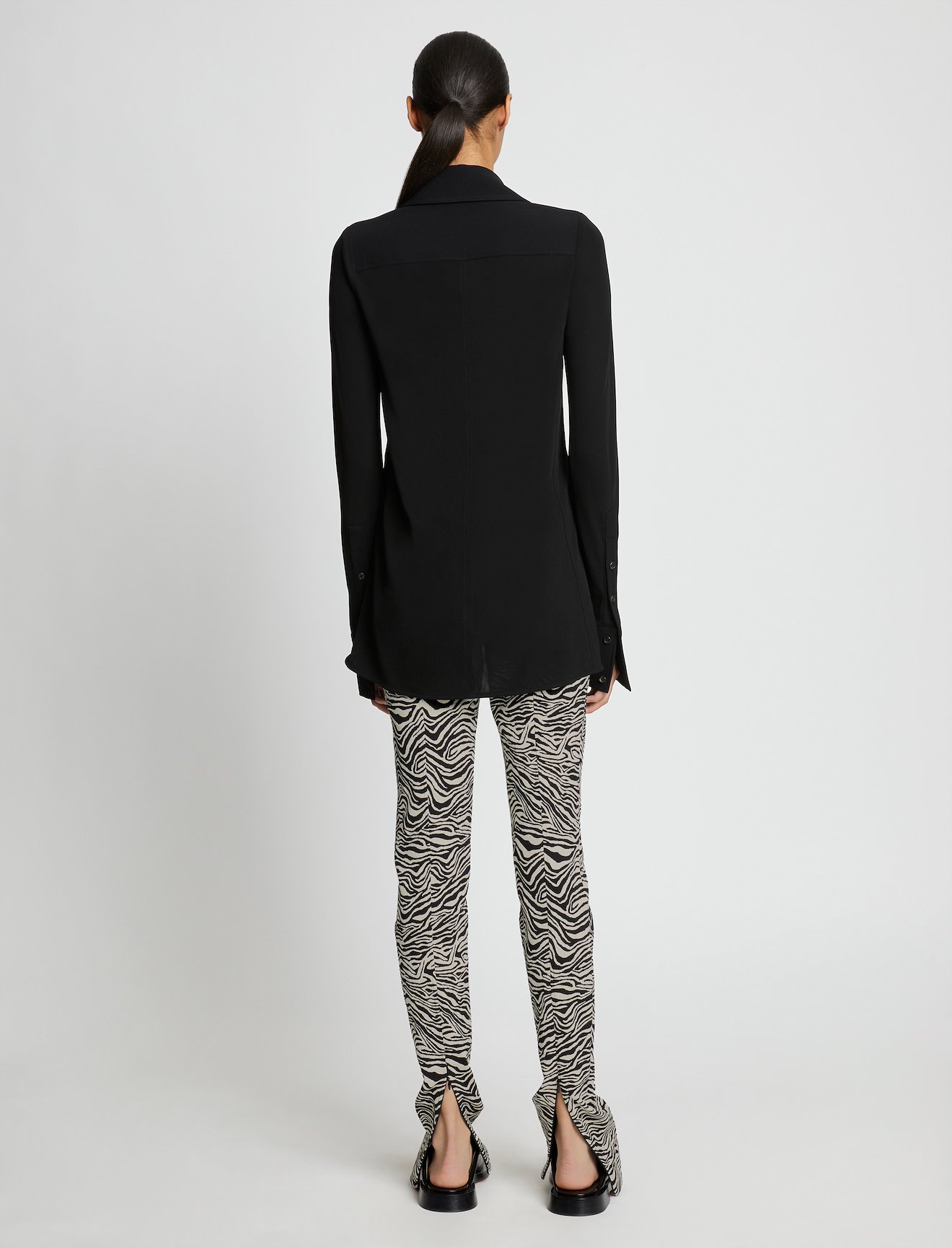 Stretch Zebra Jacquard Pants #2