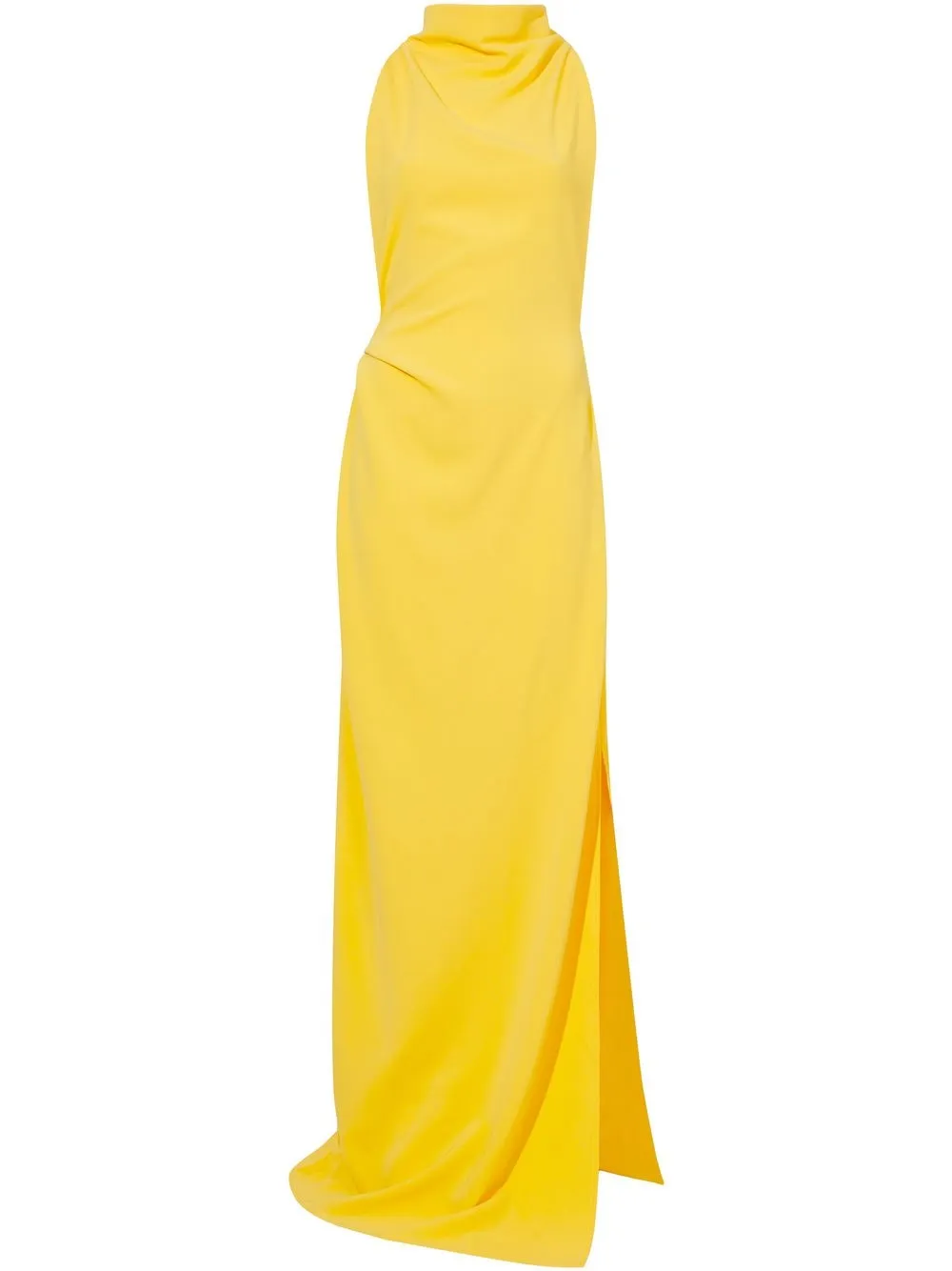 

Proenza Schouler high-neck open-back maxi dress - Yellow