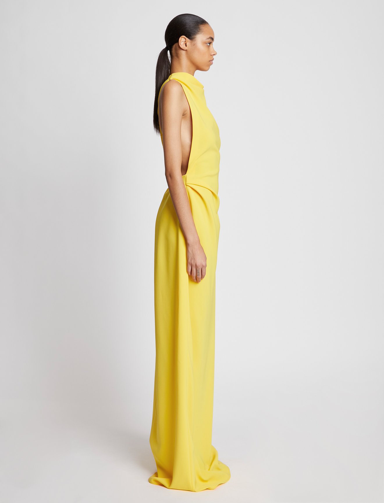 Matte Crepe Backless Dress #1