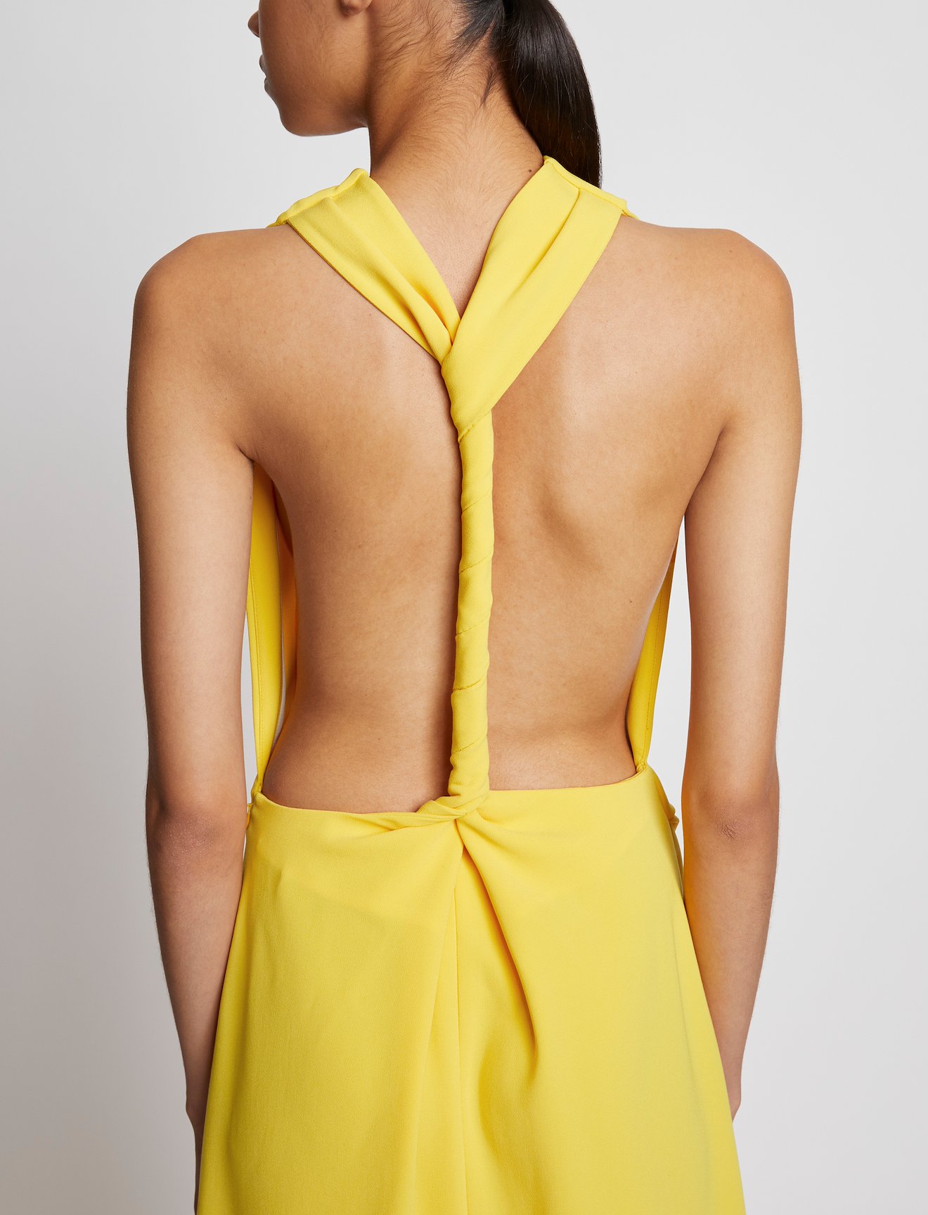 Matte Crepe Backless Dress #3