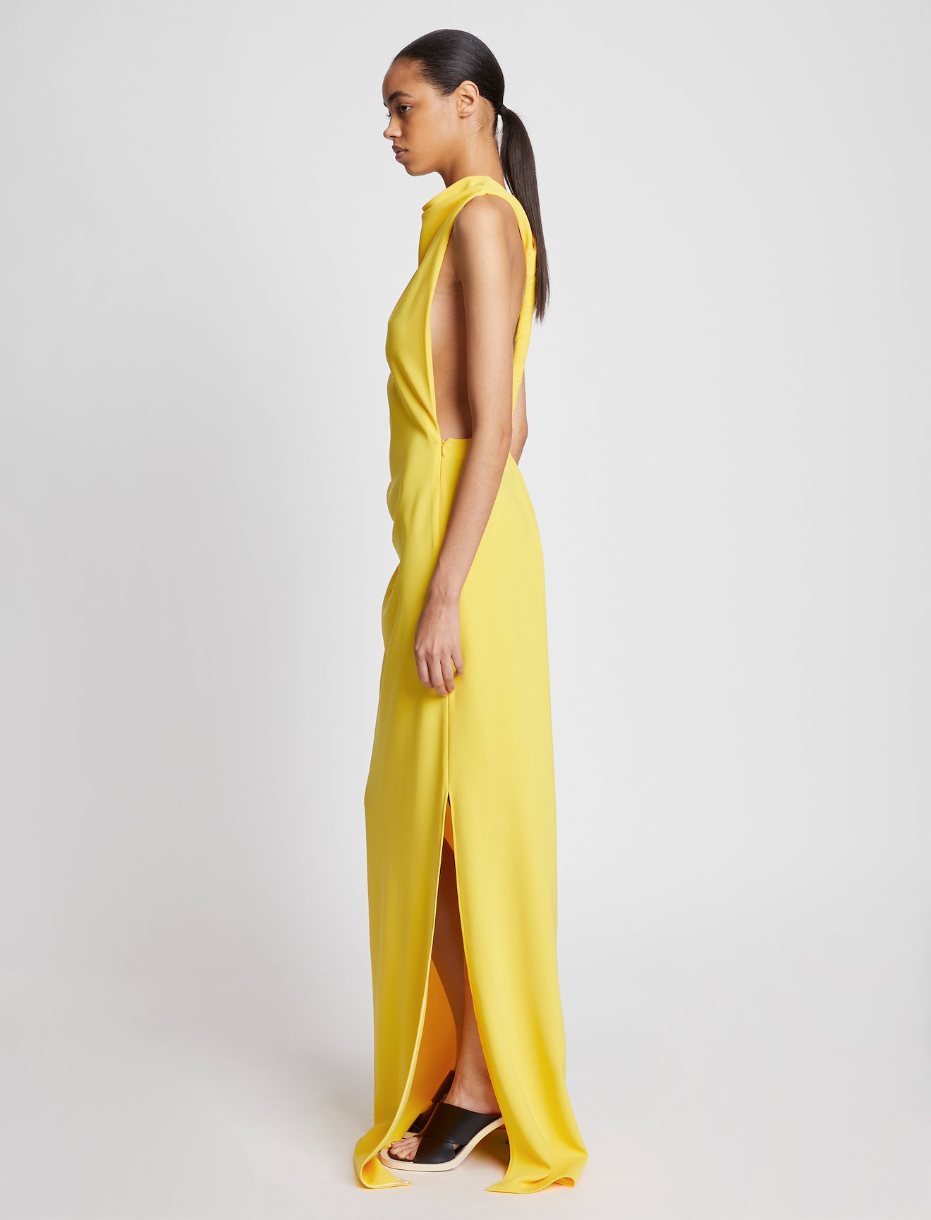 Matte Crepe Backless Dress #5