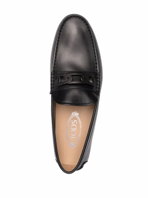 via spiga yania chain link leather loafer