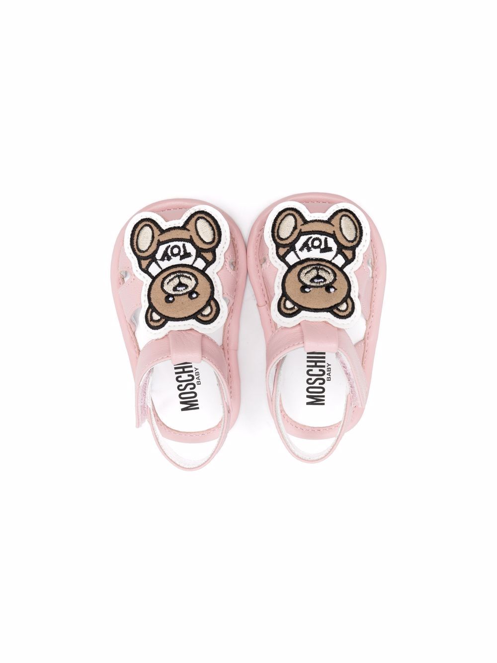 фото Moschino kids сандалии с нашивкой toy bear