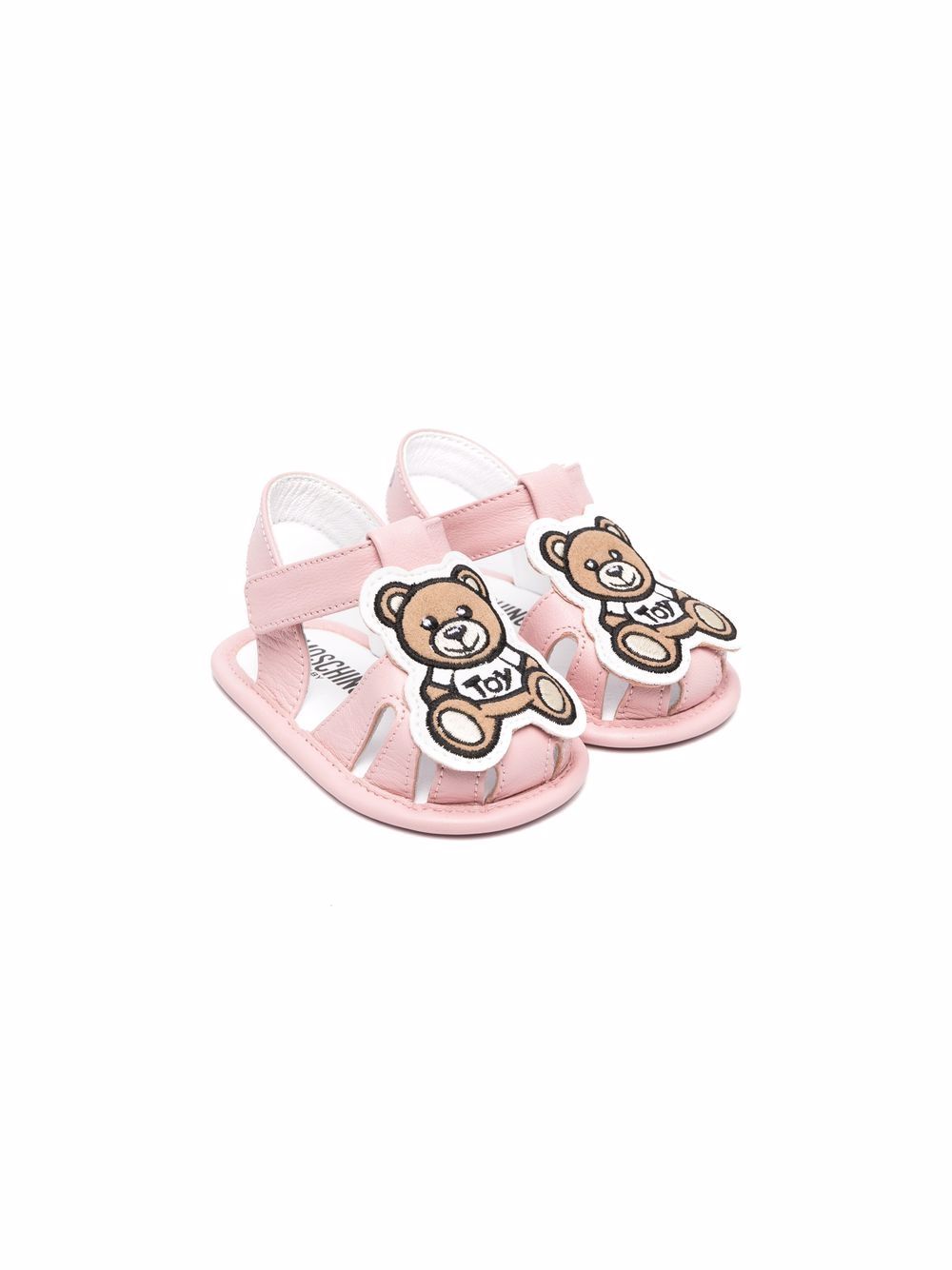 фото Moschino kids сандалии с нашивкой toy bear