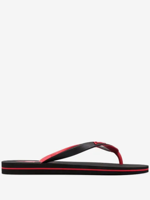 Polo Ralph Lauren logo-patch flip flops