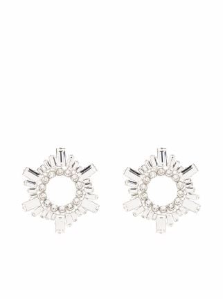 Amina Muaddi Mini Begum crystal-embellished Earrings - Farfetch