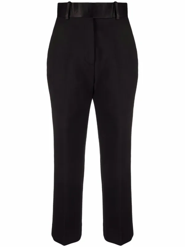KHAITE Cropped straight-leg Trousers 