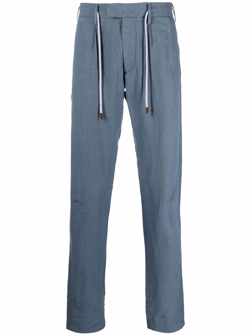 

Eleventy drawstring linen track pants - Blue