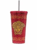 Versace Medusa crystal-embellished travel cup - Red