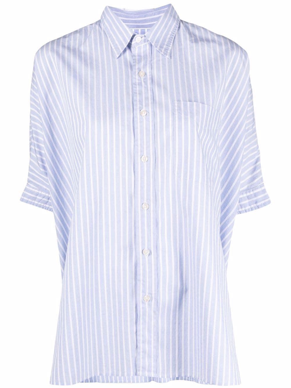 striped short sleeved shirt