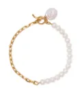DOWER AND HALL luna freshwater kasha pearl bracelet - White