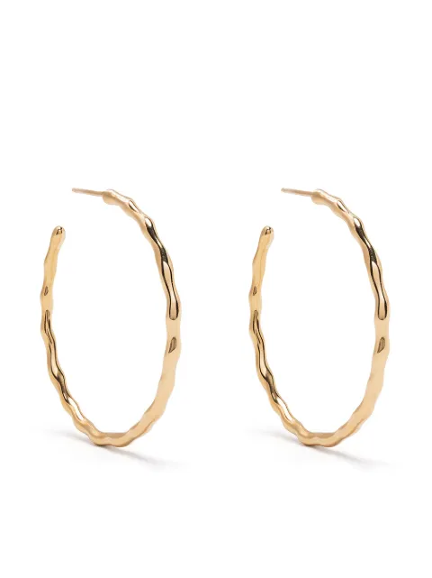 DOWER AND HALL waterfall gold vermeil hoops