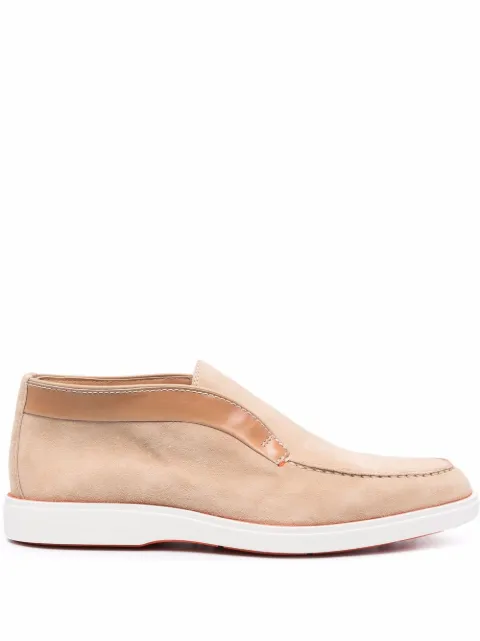 Santoni mocasines con puntera de almendra