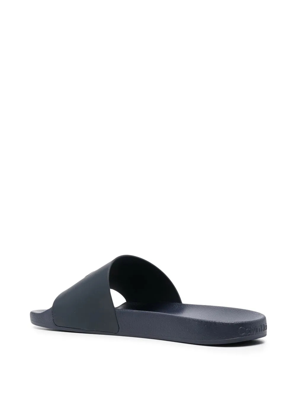 Calvin Klein logo-print slides Blue