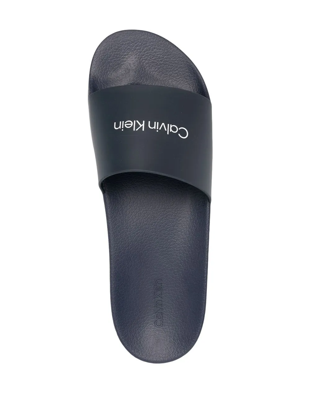 Calvin Klein logo-print slides Blue