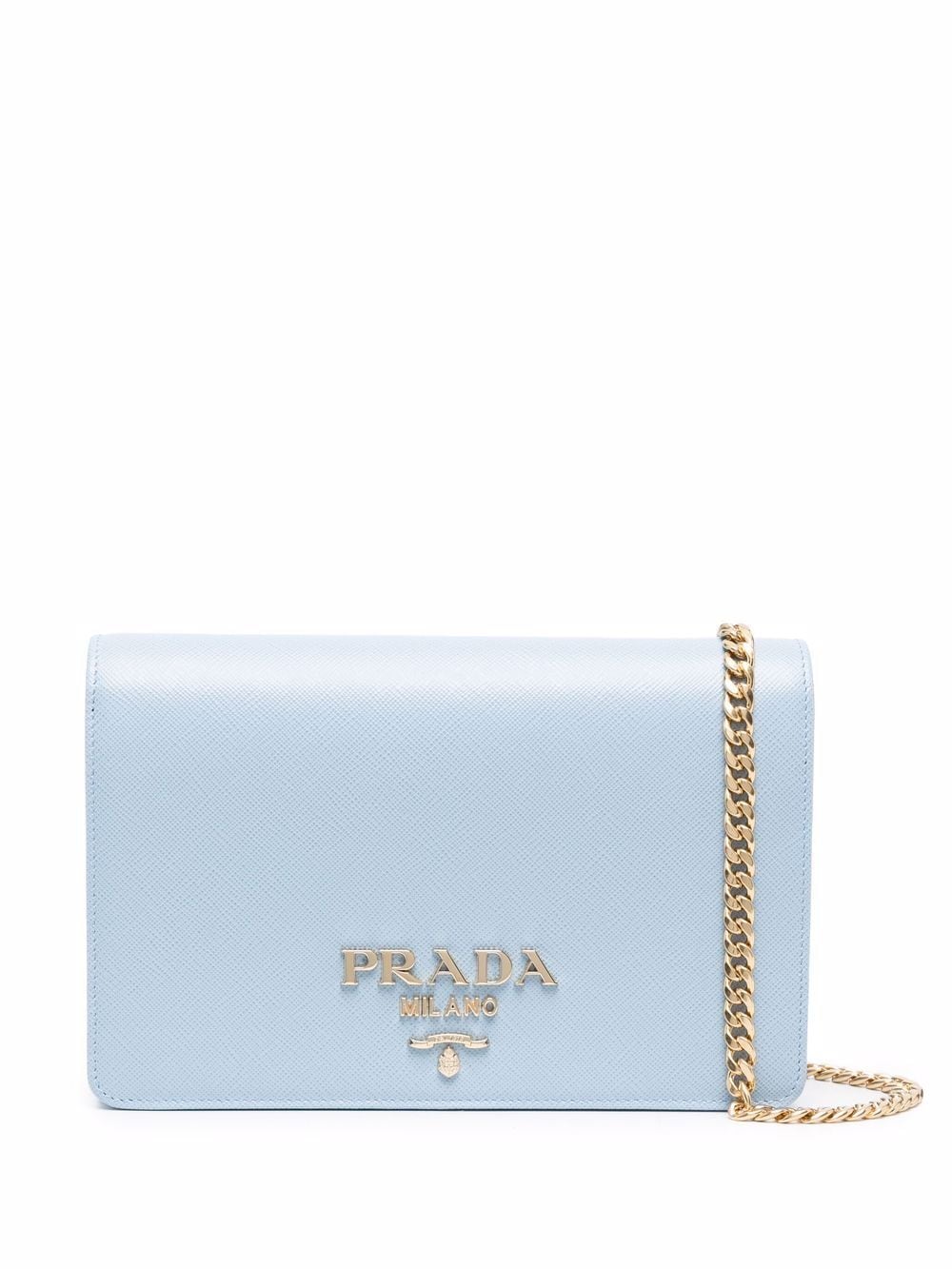 Prada logo-plaque Saffiano Leather Mini Bag - Farfetch