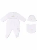 Balmain Kids logo-print babygrow set - White