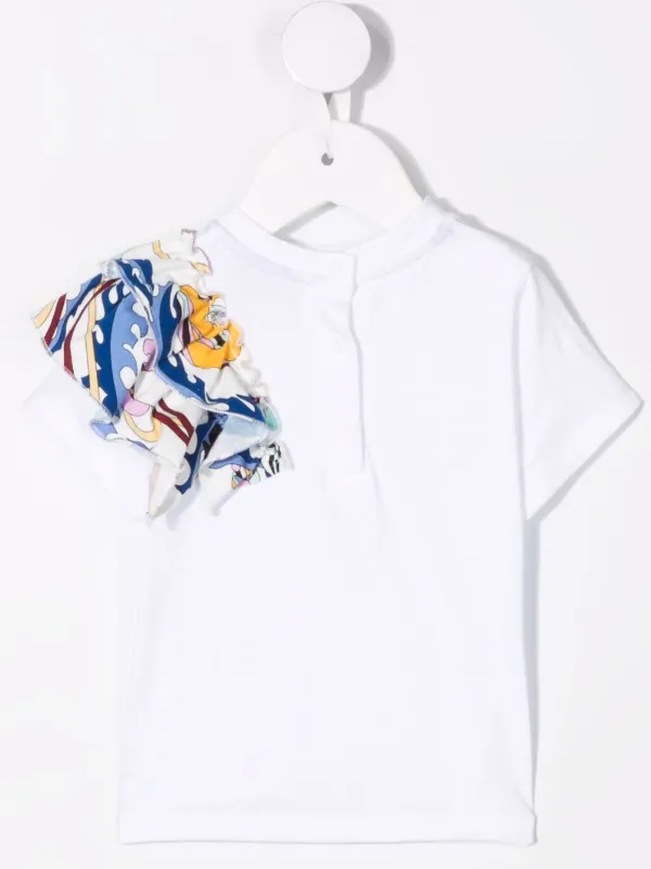 Emilio Pucci Junior ruffle-trim Cotton 