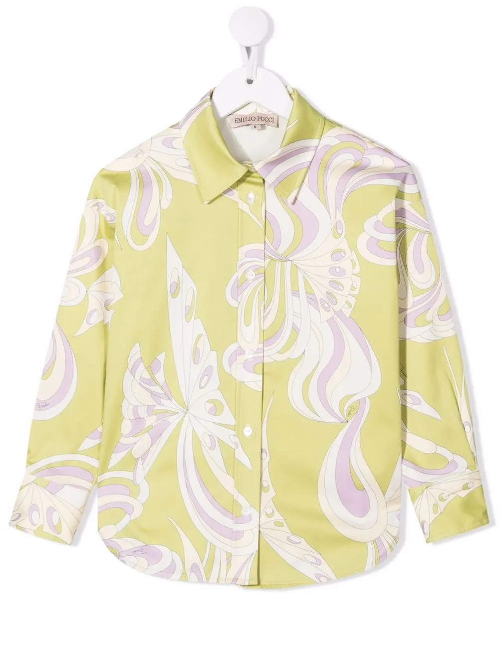 

PUCCI Junior graphic-print long-sleeve shirt - Green