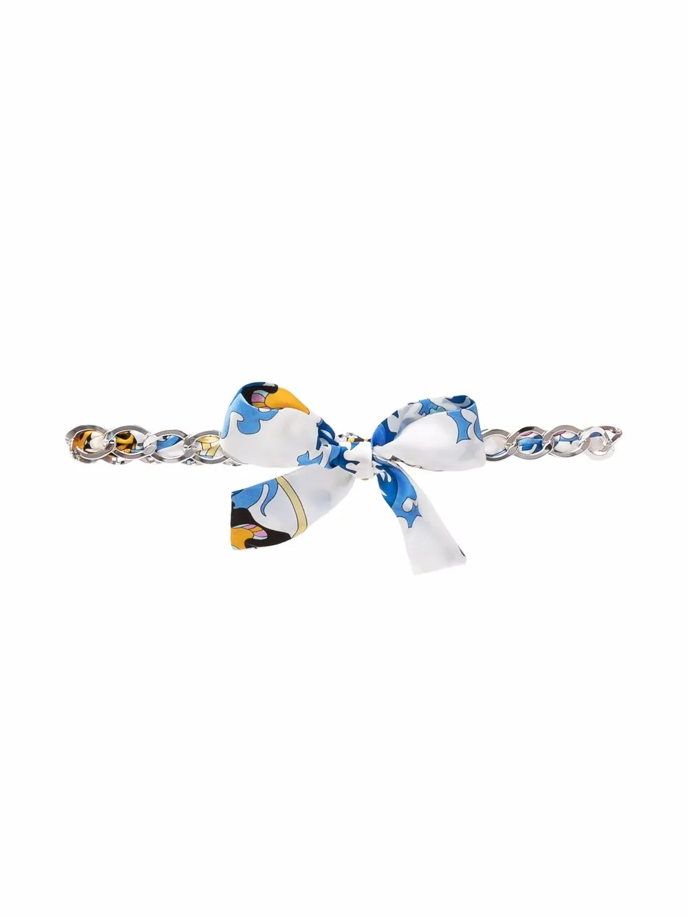 

PUCCI Junior collar con estampado abstracto - 1BL-Bianco/Blu