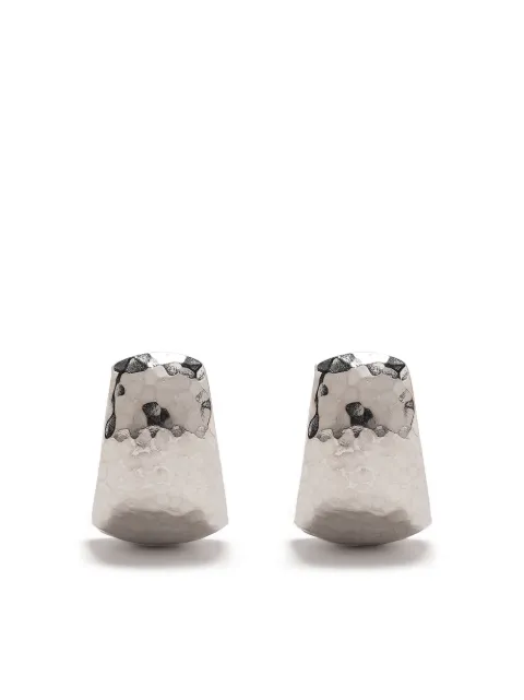 DOWER AND HALL chunky tapered nomad huggie hoops