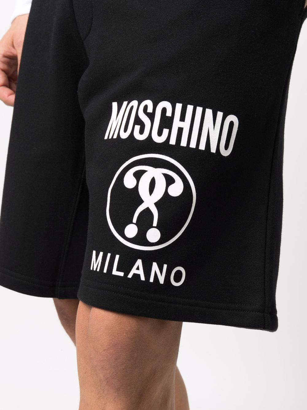 фото Moschino спортивные шорты из органического хлопка с логотипом