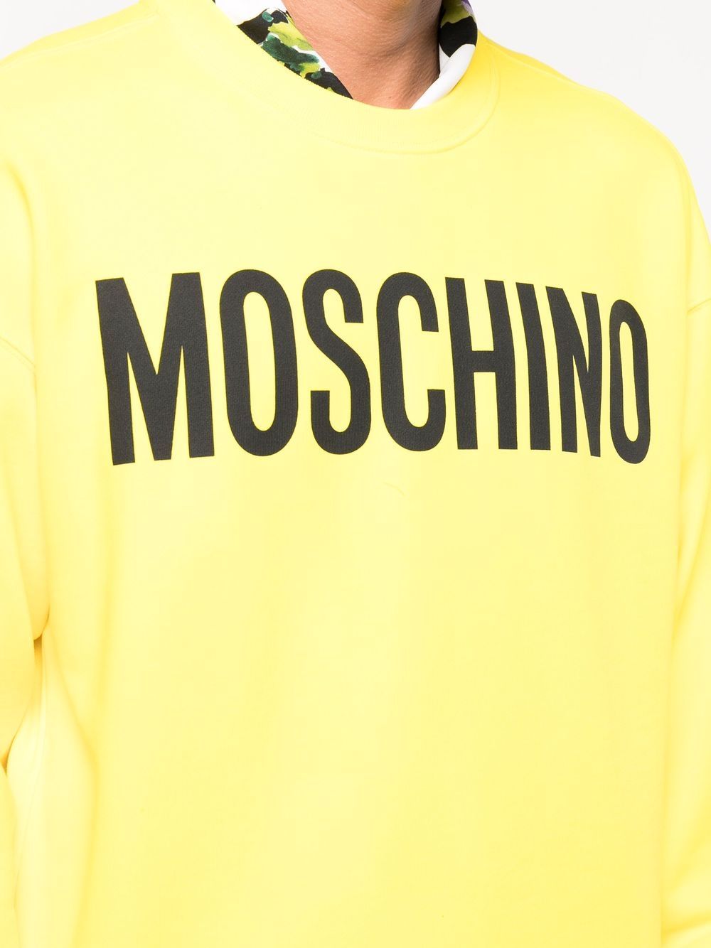 фото Moschino толстовка из органического хлопка с логотипом