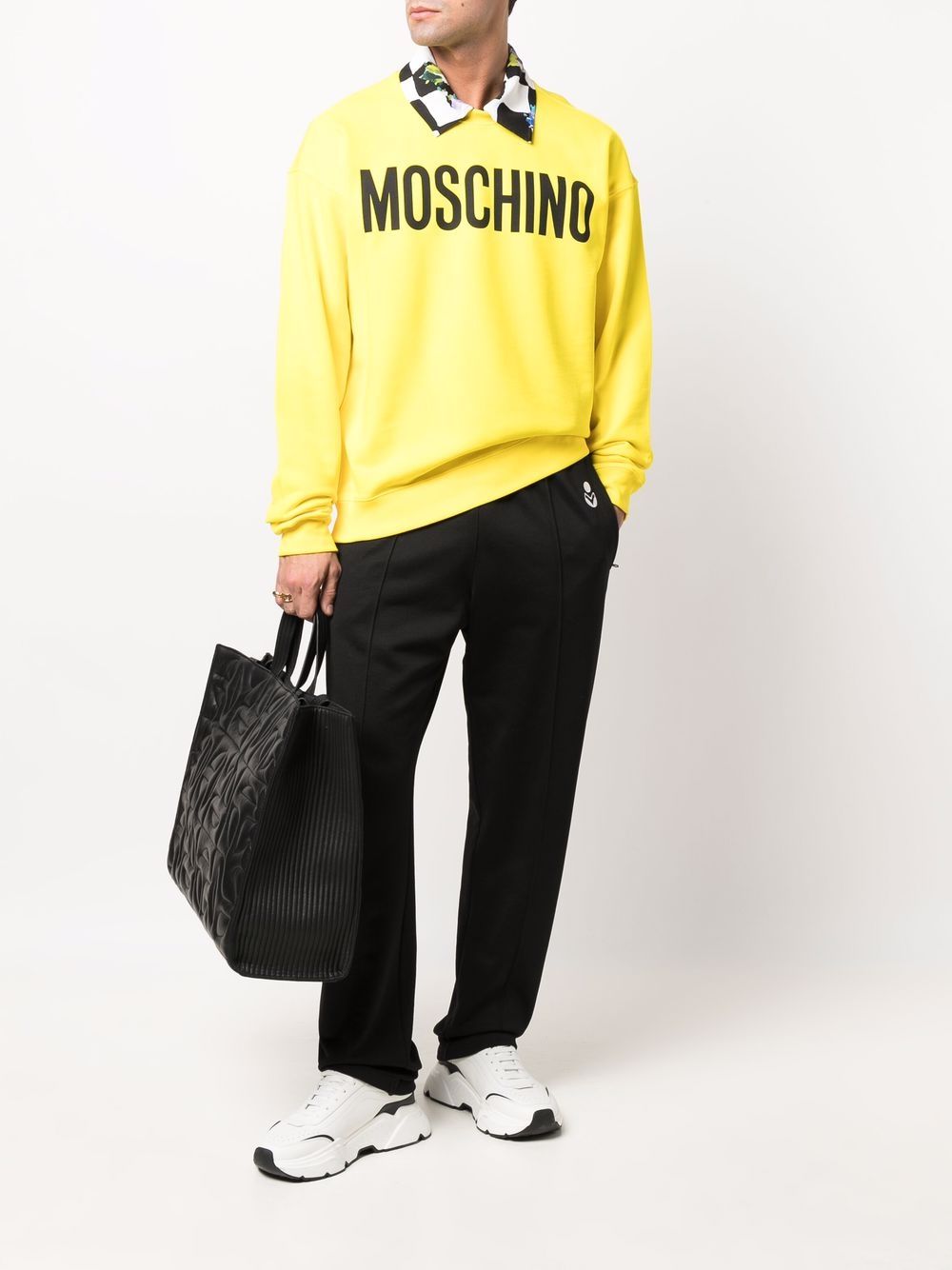 фото Moschino толстовка из органического хлопка с логотипом