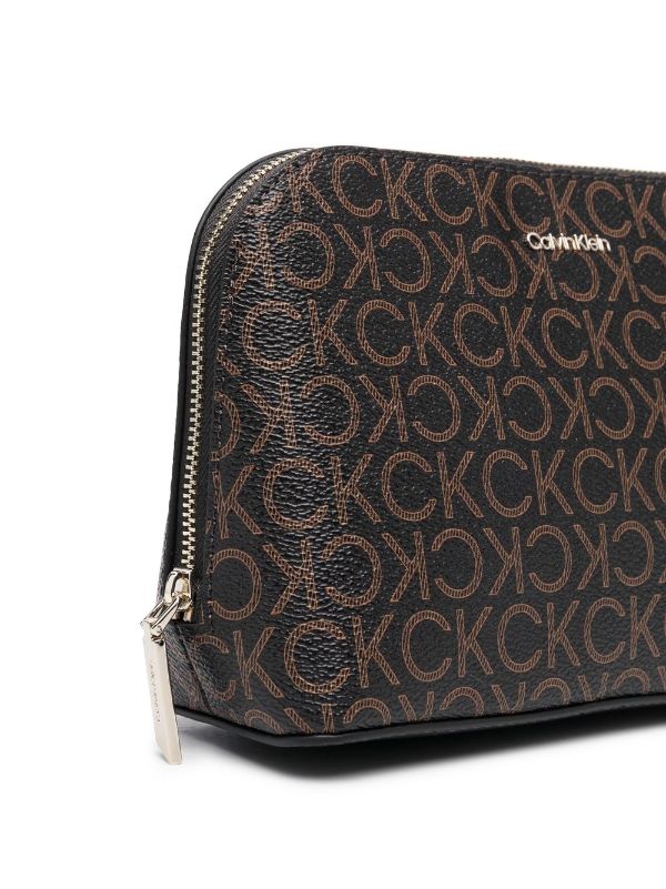 Calvin Klein logo-print Makeup Bag - Farfetch