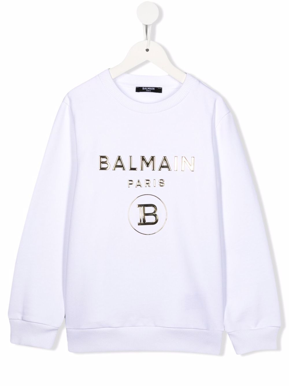 

Balmain Kids sudadera con logo estampado - Blanco