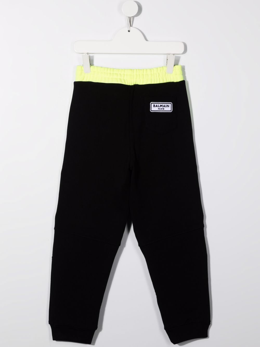 Shop Balmain Colour-block Track Pants In Black