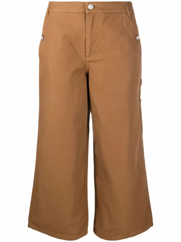 Kenzo Cropped Chino Trousers - Farfetch