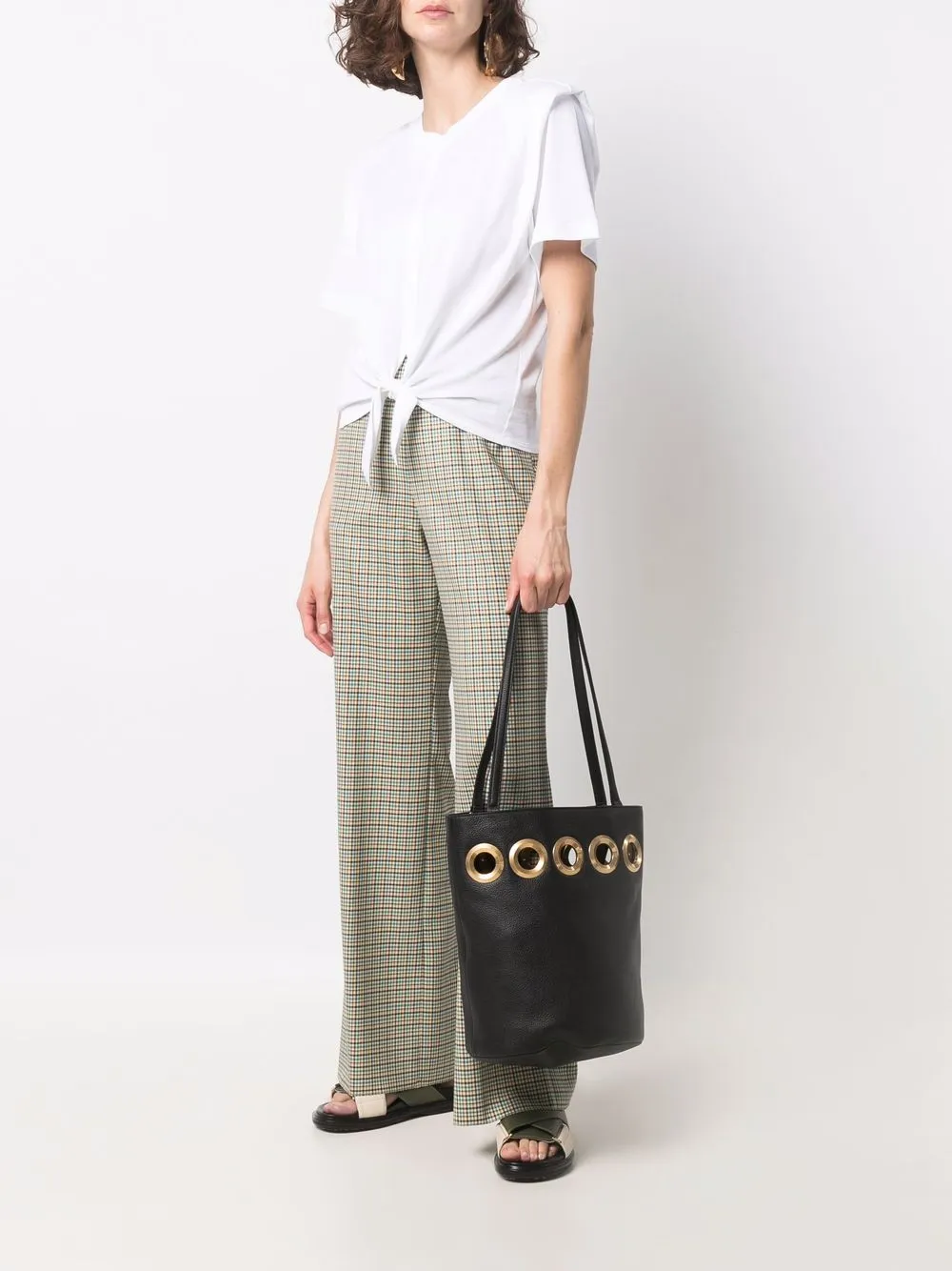 фото Etro сумка-тоут с люверсами