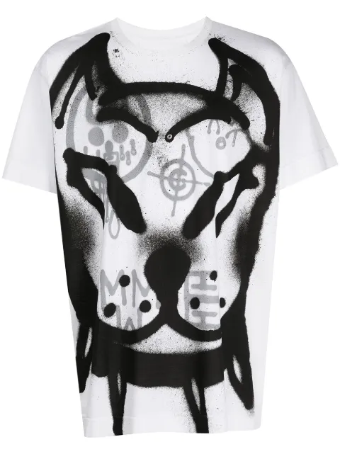 Givenchy playera con estampado de grafiti
