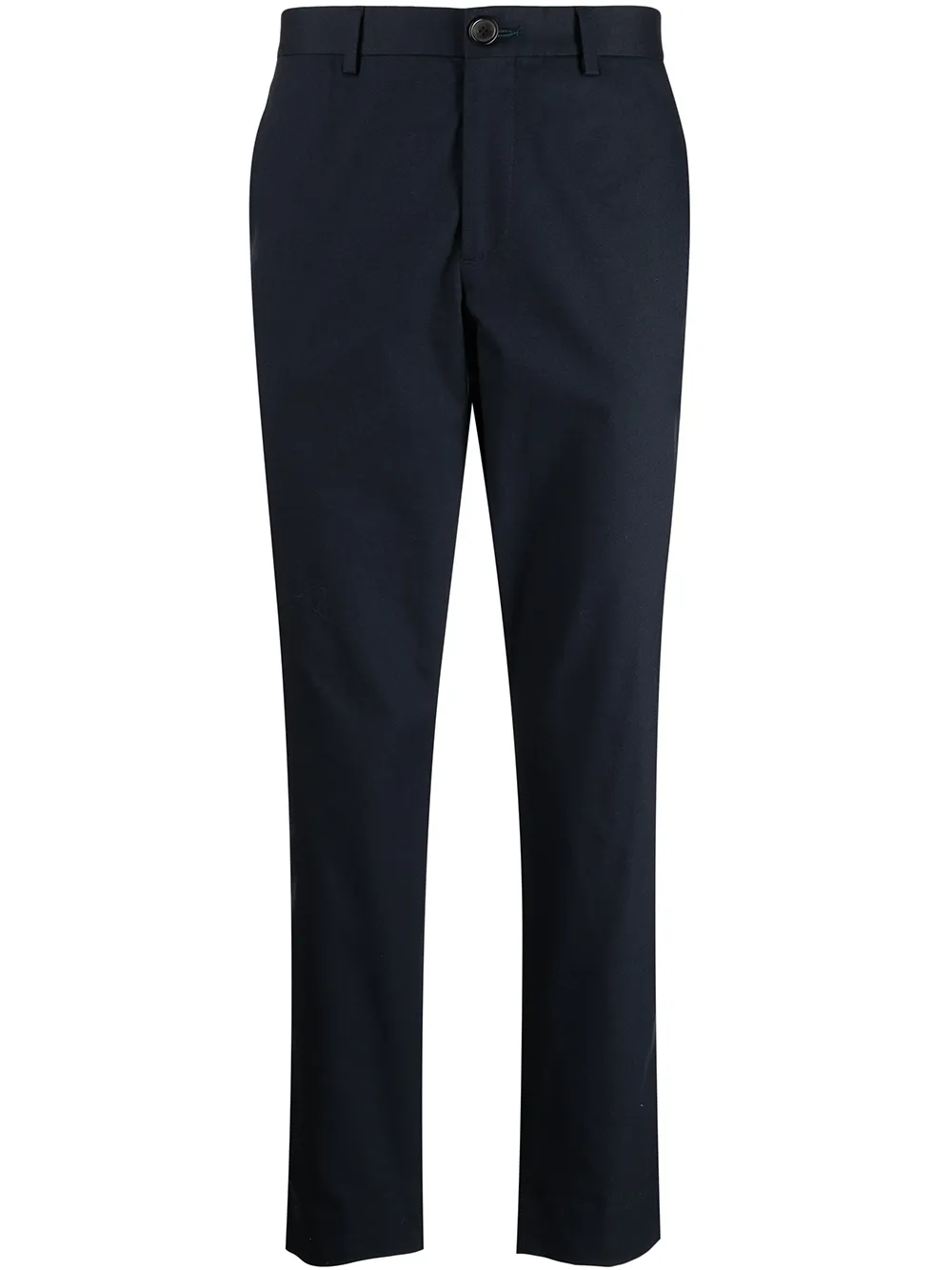 

PS Paul Smith pantalones rectos con tiro alto - Azul