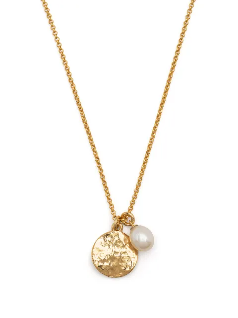 DOWER AND HALL collar con detalles de perlas 
