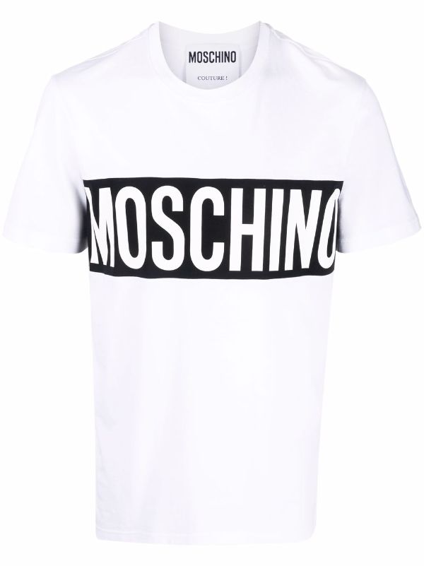 rompecabezas Juguetón Reducción de precios Moschino Camiseta Con Logo Estampado - Farfetch
