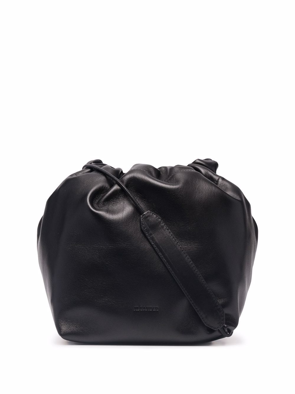 

Jil Sander bolsa de hombro fruncida - Negro