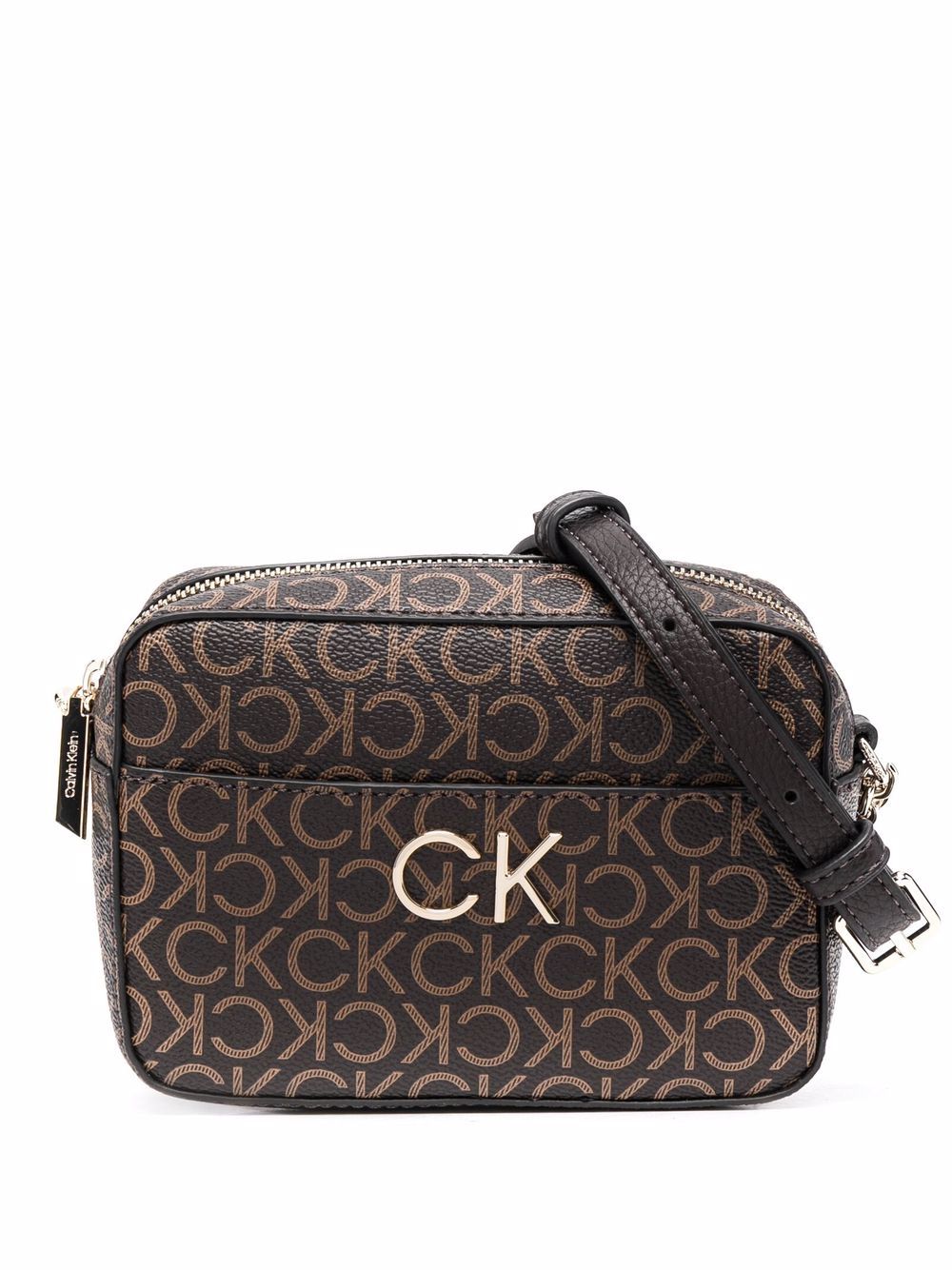 Buy Calvin Klein Monogram Print Cypress Crossbody Bag 
