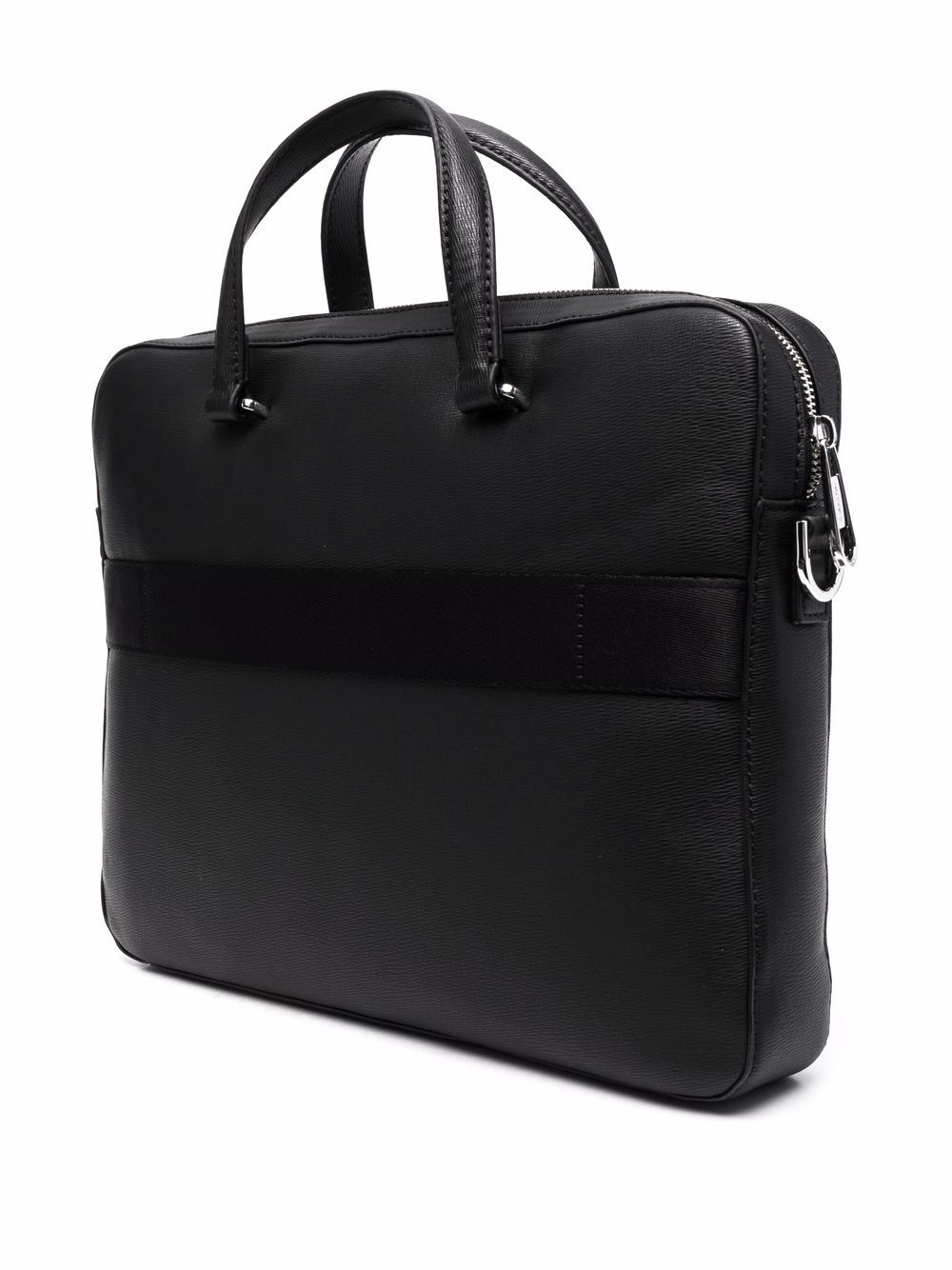 Calvin Klein Textured faux-leather Laptop Bag - Farfetch