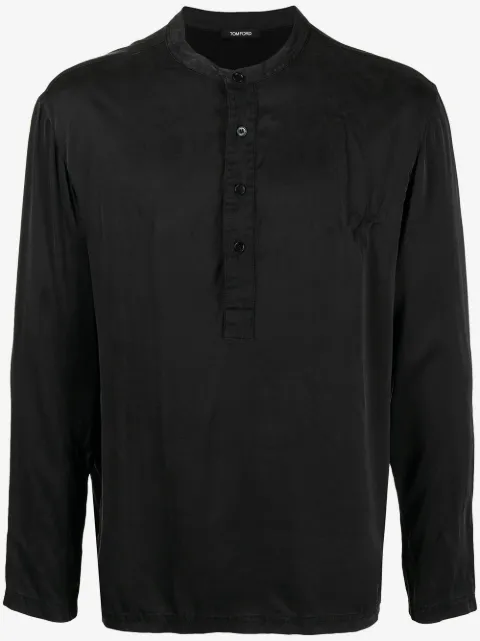 TOM FORD camisa holgada con cuello henley 